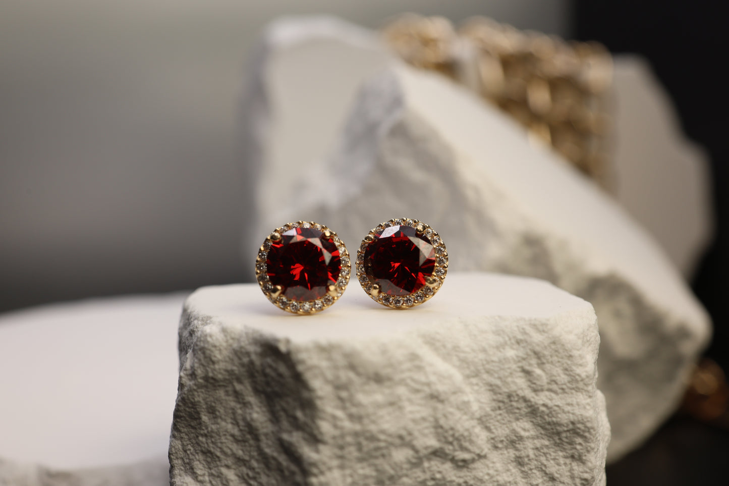 14k gold push back earrings