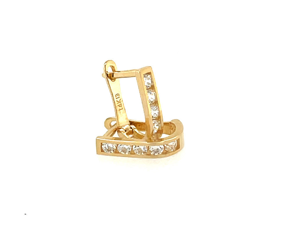 14k gold hoops