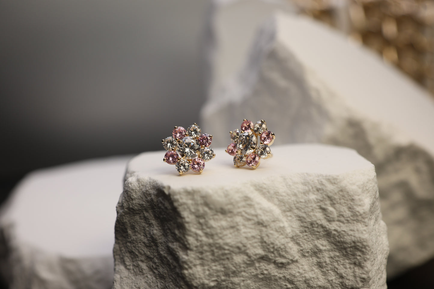 14k gold push back earrings