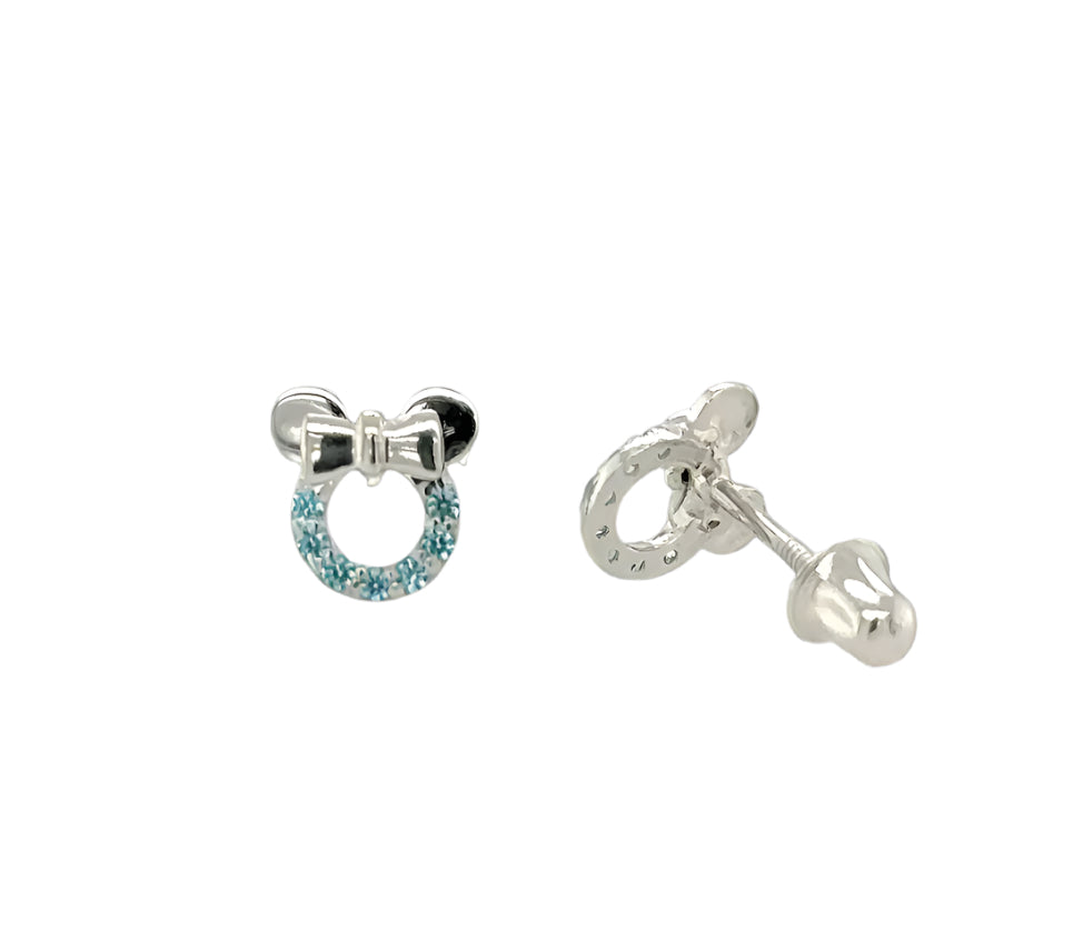 14k gold mini mouse earrings