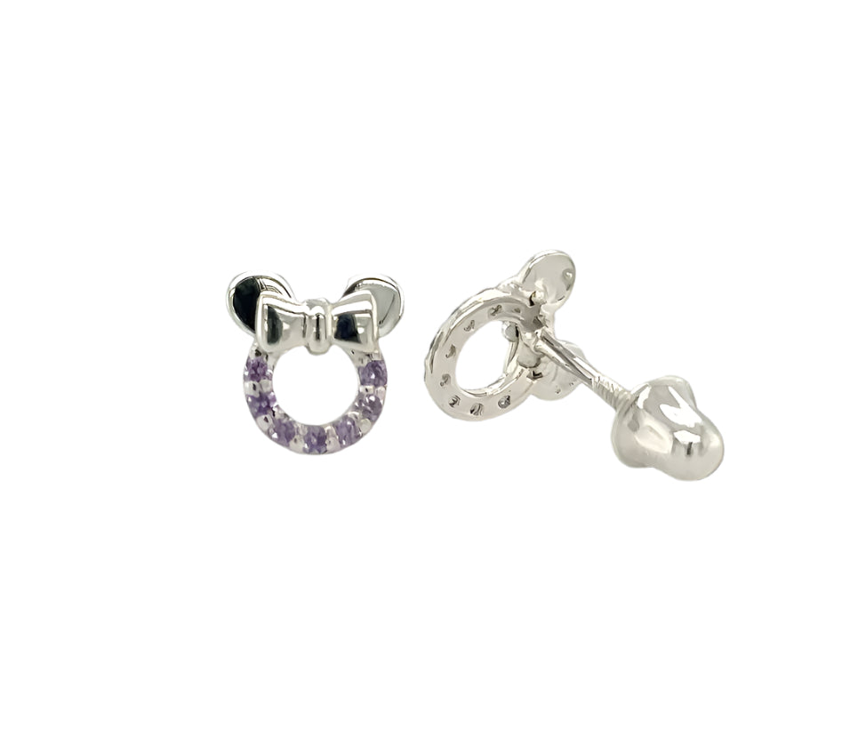 14k gold mini mouse earrings