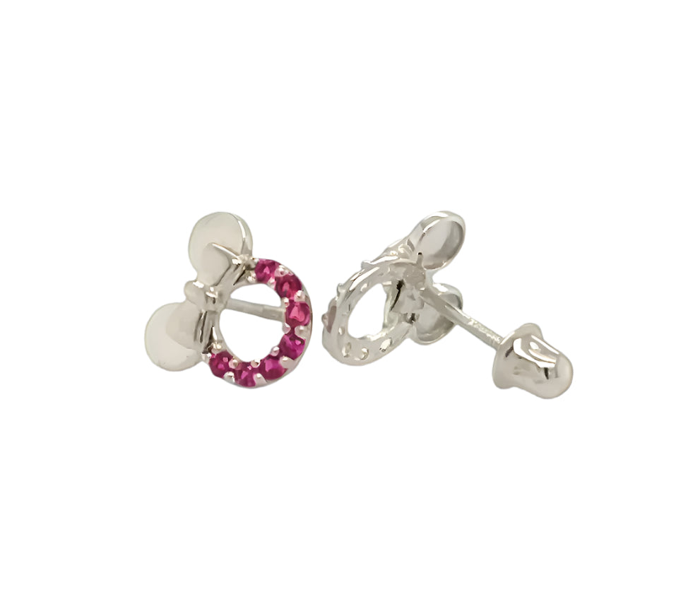 14k gold mini mouse earrings