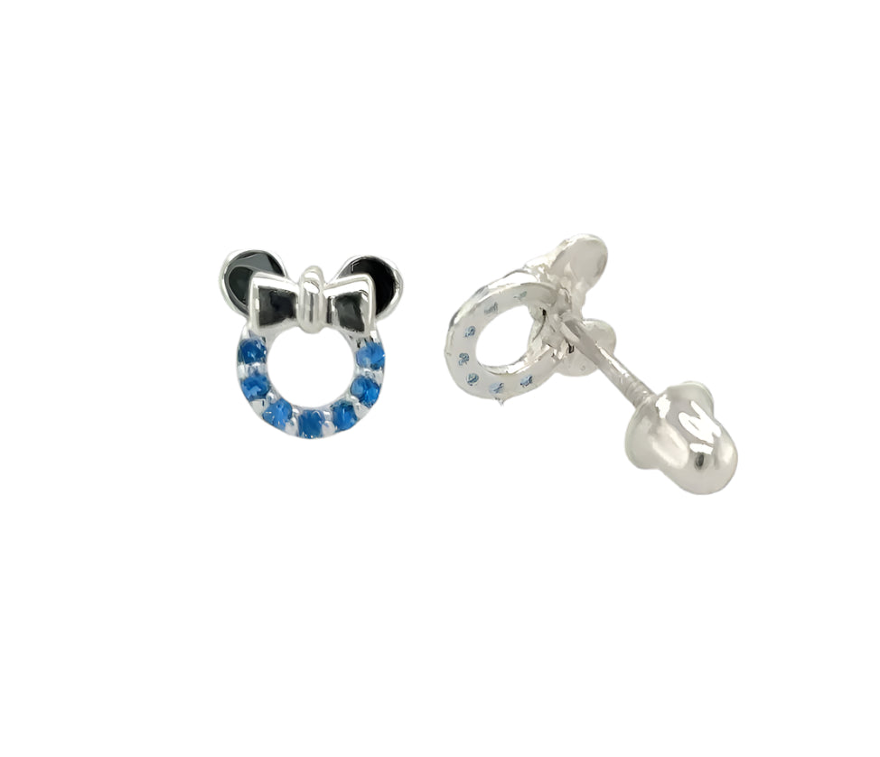 14k gold mini mouse earrings